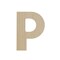 Wooden Letter P 12 inch or 8 inch, Unfinished Large Wood Letters for Crafts | Woodpeckers